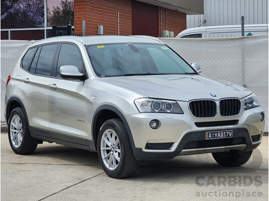 3/2012 Bmw X3 Xdrive 20d F25 4d Wagon Silver Or Chrome 2.0L