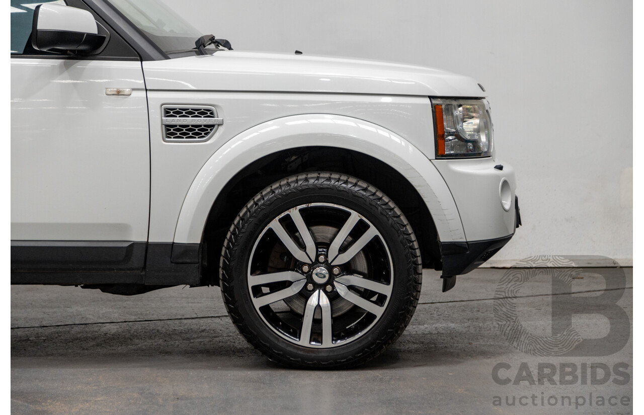 10/2012 Land Rover Discovery 4 3.0 SDV6 SE (4x4) MY12 4d Wagon Fuji White Twin Turbo Diesel V6 3.0L - 7 Seater