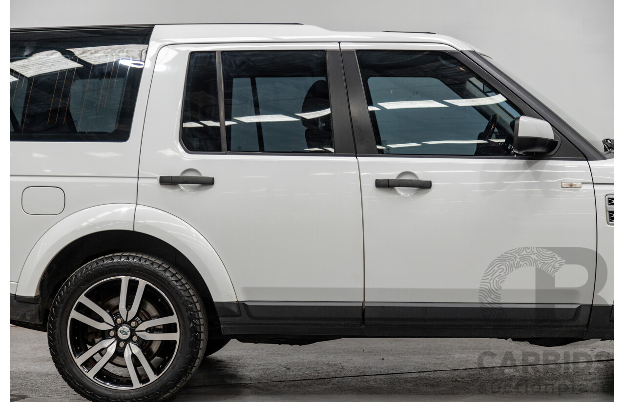 10/2012 Land Rover Discovery 4 3.0 SDV6 SE (4x4) MY12 4d Wagon Fuji White Twin Turbo Diesel V6 3.0L - 7 Seater