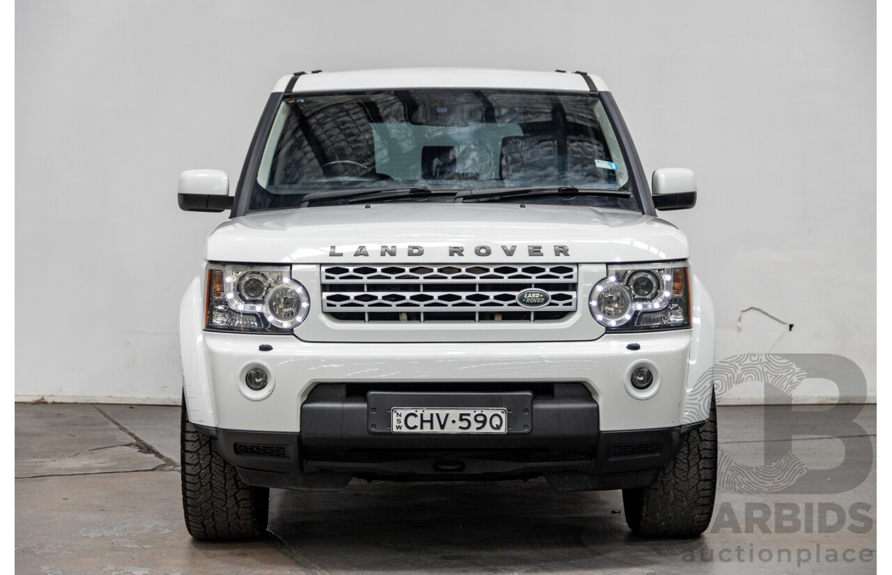 10/2012 Land Rover Discovery 4 3.0 SDV6 SE (4x4) MY12 4d Wagon Fuji White Twin Turbo Diesel V6 3.0L - 7 Seater