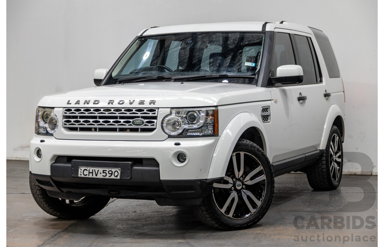 10/2012 Land Rover Discovery 4 3.0 SDV6 SE (4x4) MY12 4d Wagon Fuji White Twin Turbo Diesel V6 3.0L - 7 Seater