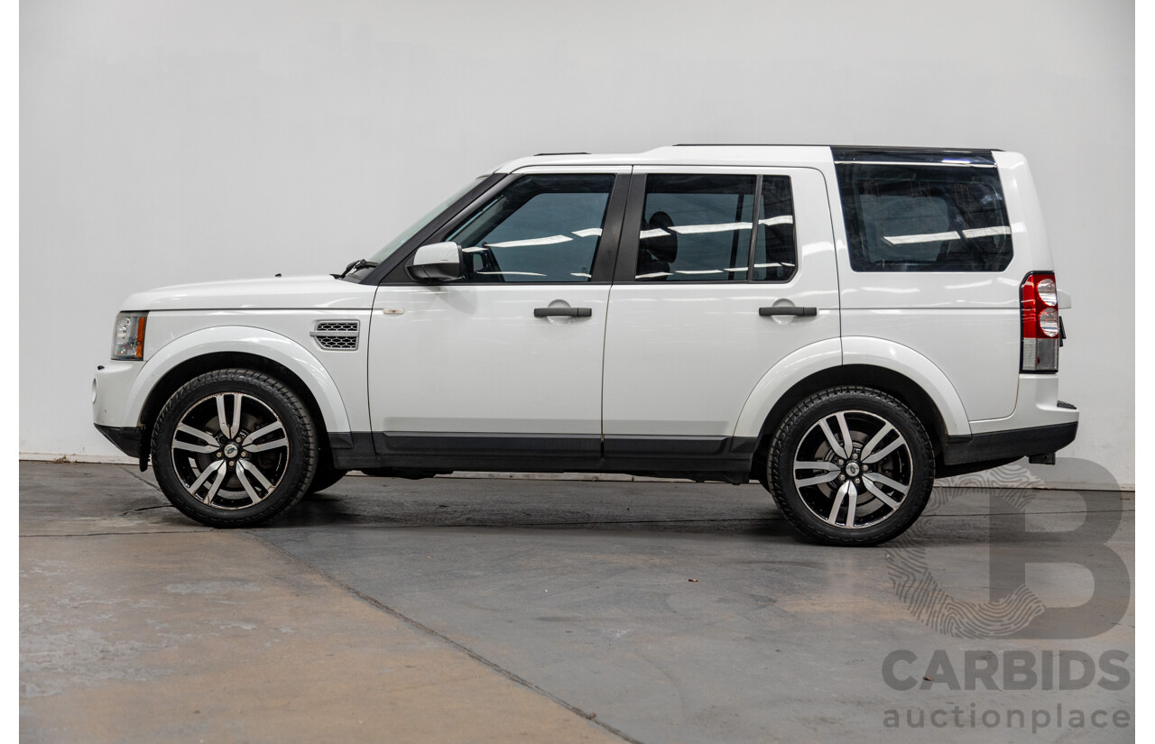 10/2012 Land Rover Discovery 4 3.0 SDV6 SE (4x4) MY12 4d Wagon Fuji White Twin Turbo Diesel V6 3.0L - 7 Seater