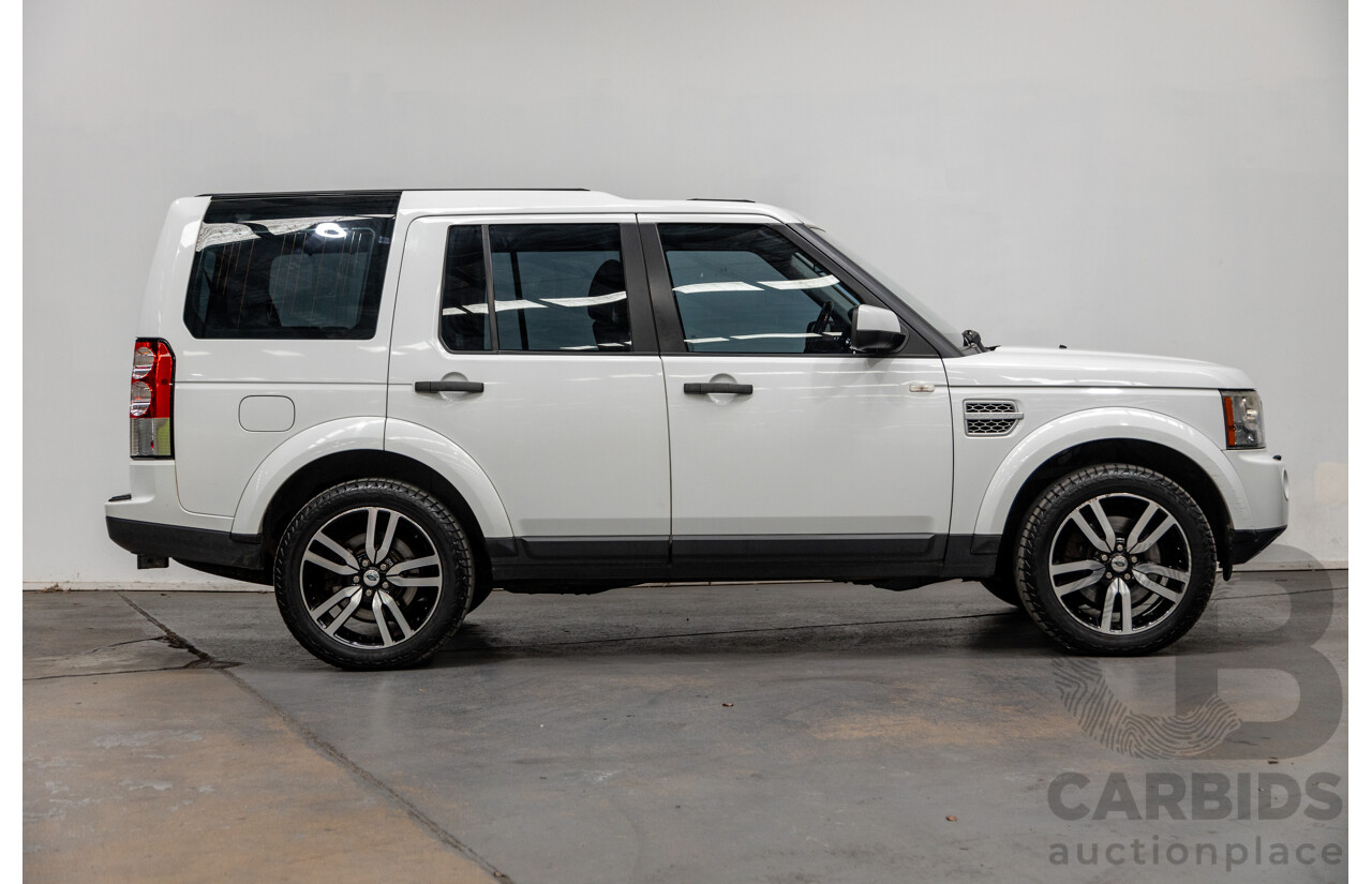 10/2012 Land Rover Discovery 4 3.0 SDV6 SE (4x4) MY12 4d Wagon Fuji White Twin Turbo Diesel V6 3.0L - 7 Seater