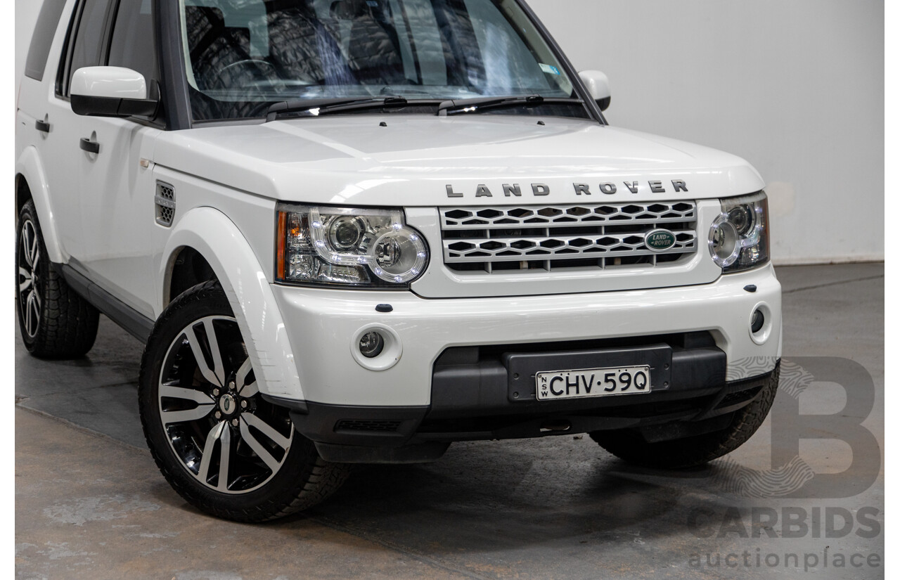 10/2012 Land Rover Discovery 4 3.0 SDV6 SE (4x4) MY12 4d Wagon Fuji White Twin Turbo Diesel V6 3.0L - 7 Seater