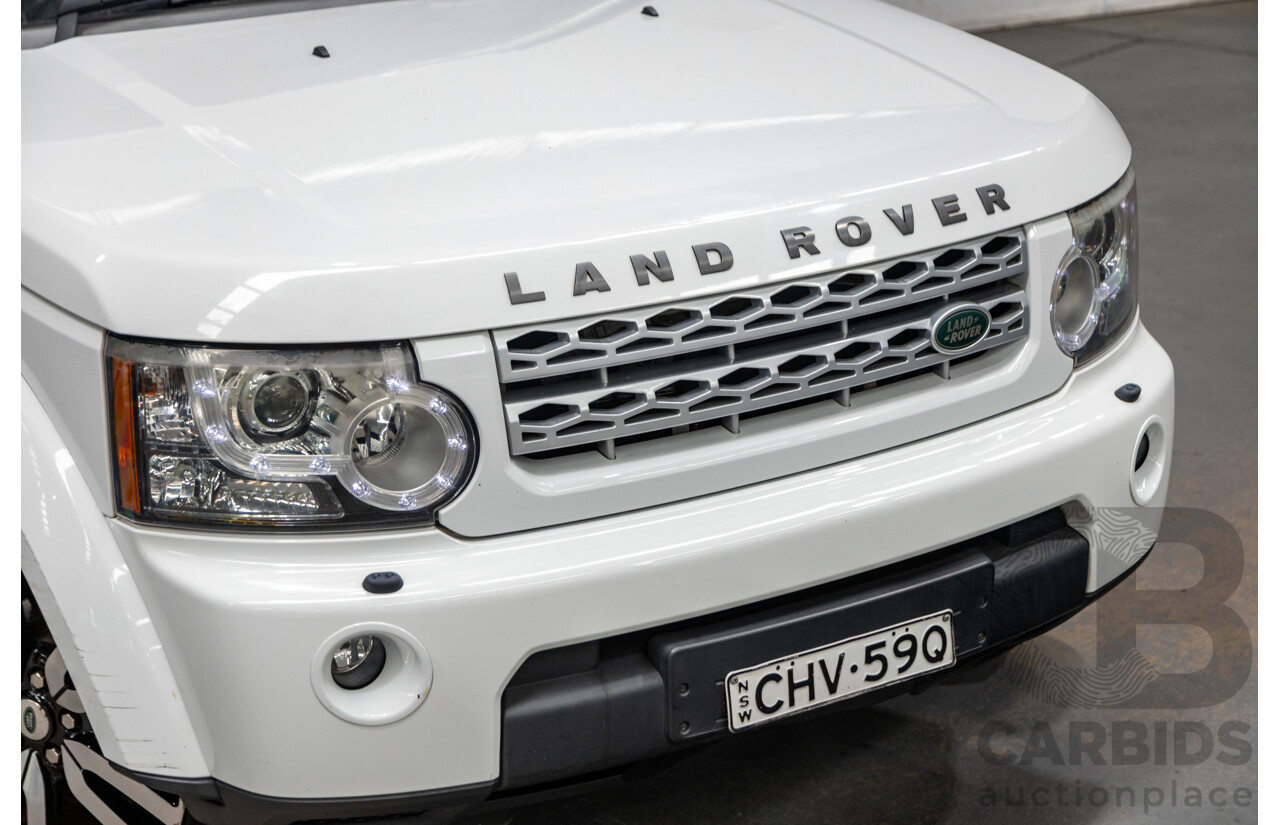 10/2012 Land Rover Discovery 4 3.0 SDV6 SE (4x4) MY12 4d Wagon Fuji White Twin Turbo Diesel V6 3.0L - 7 Seater