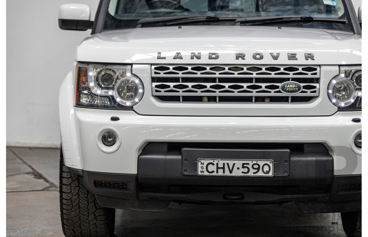 10/2012 Land Rover Discovery 4 3.0 SDV6 SE (4x4) MY12 4d Wagon Fuji White Twin Turbo Diesel V6 3.0L - 7 Seater