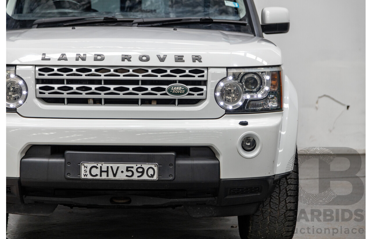 10/2012 Land Rover Discovery 4 3.0 SDV6 SE (4x4) MY12 4d Wagon Fuji White Twin Turbo Diesel V6 3.0L - 7 Seater