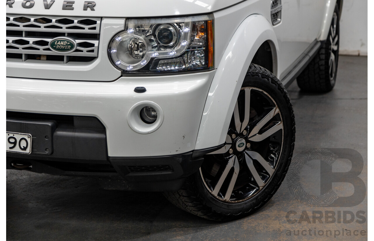 10/2012 Land Rover Discovery 4 3.0 SDV6 SE (4x4) MY12 4d Wagon Fuji White Twin Turbo Diesel V6 3.0L - 7 Seater