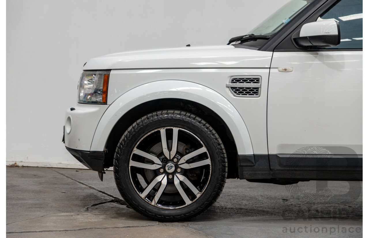 10/2012 Land Rover Discovery 4 3.0 SDV6 SE (4x4) MY12 4d Wagon Fuji White Twin Turbo Diesel V6 3.0L - 7 Seater