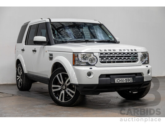 10/2012 Land Rover Discovery 4 3.0 SDV6 SE (4x4) MY12 4d Wagon Fuji White Twin Turbo Diesel V6 3.0L - 7 Seater