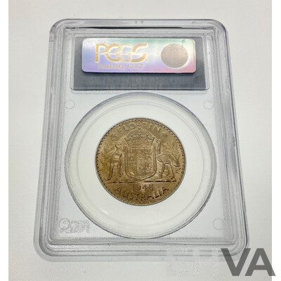 Australian 1945 Silver Florin, PCGS MS61