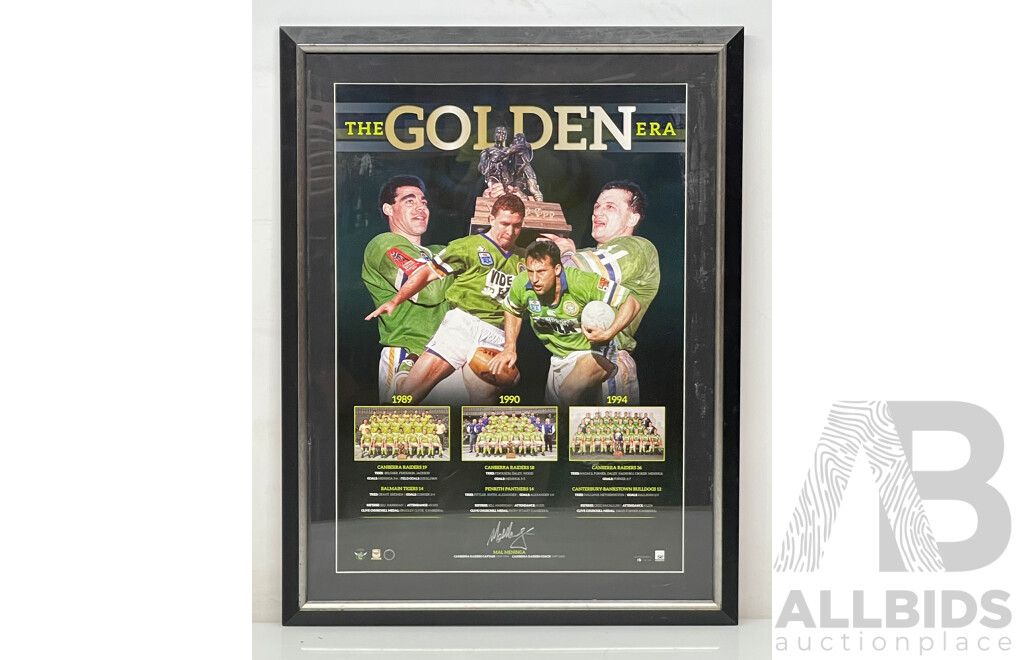 Canberra Raiders the Golden Era Framed Print