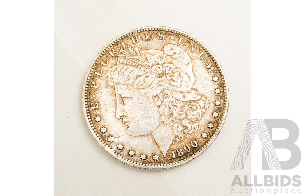 USA 1890 One Silver Morgan Dollar, San Fransisco Mint .900