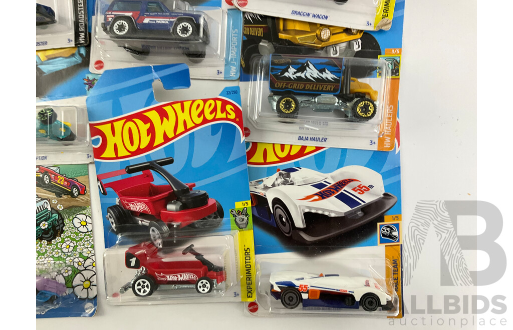 Twenty Boxed Hot Wheels Including HW Rescue, Experimotors, HW Track Champs, Sky Show, Retro Racers