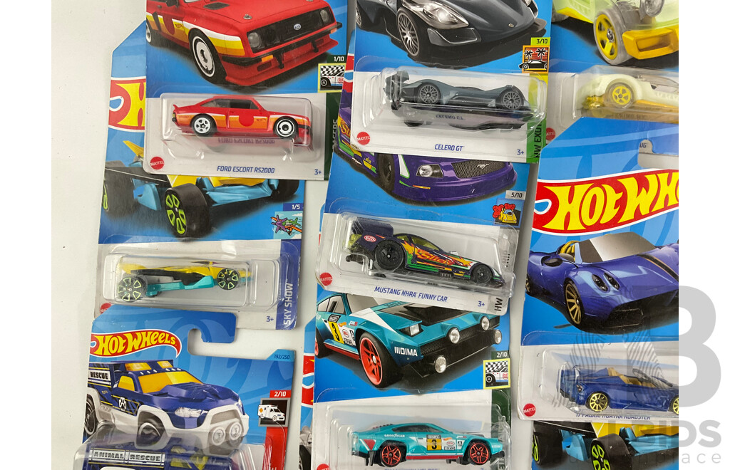 Twenty Boxed Hot Wheels Including HW Rescue, Experimotors, HW Track Champs, Sky Show, Retro Racers