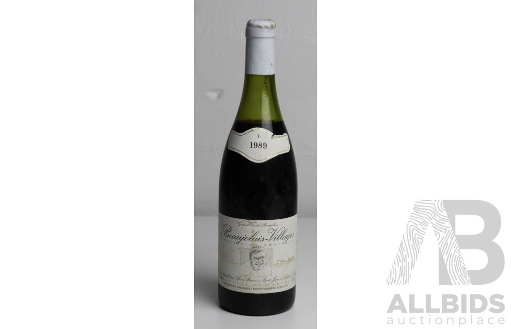 Beaujolais- Village Aged French Red Vintage 1989