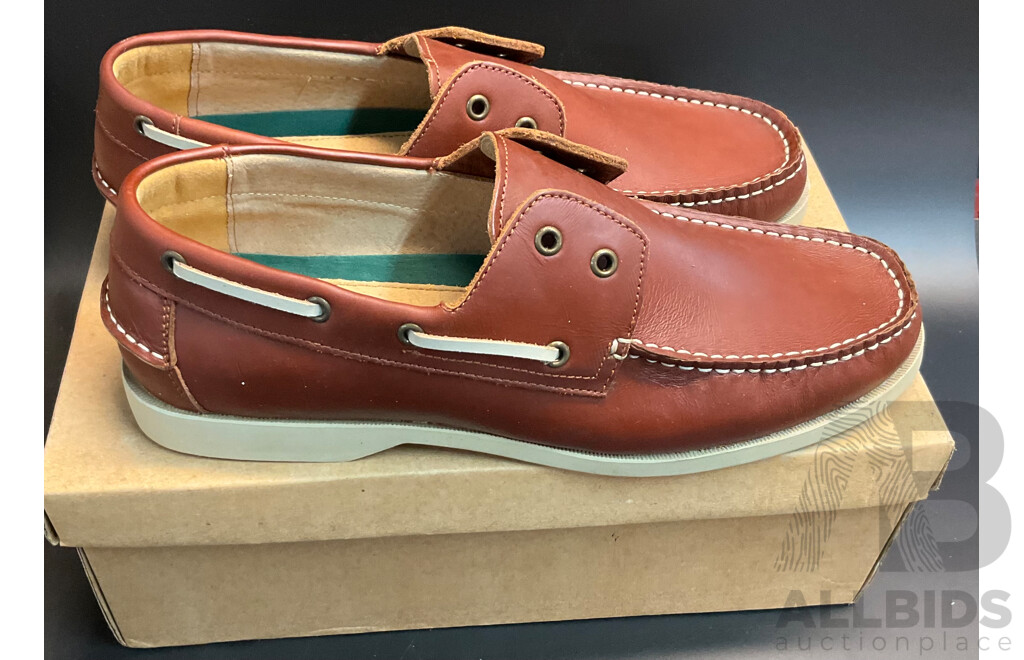 BBS Surfer Genuine Leather Shoes Size 40/41 & BBC Boaty Genuine Leather Shoes Size 41- Lot of 6