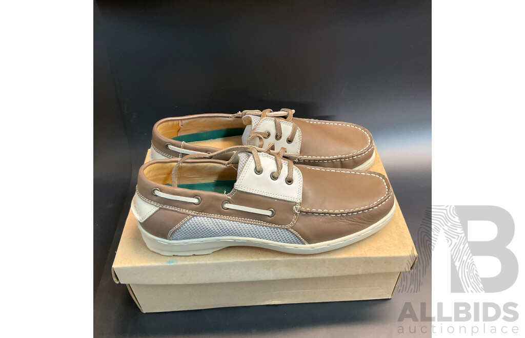 BBS Surfer Genuine Leather Shoes Size 40/41 & BBC Boaty Genuine Leather Shoes Size 41- Lot of 6