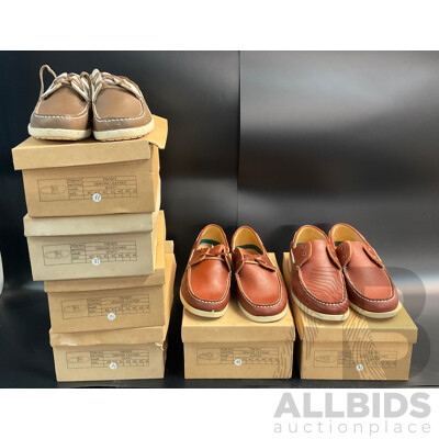 BBS Surfer Genuine Leather Shoes Size 40/41 & BBC Boaty Genuine Leather Shoes Size 41- Lot of 6