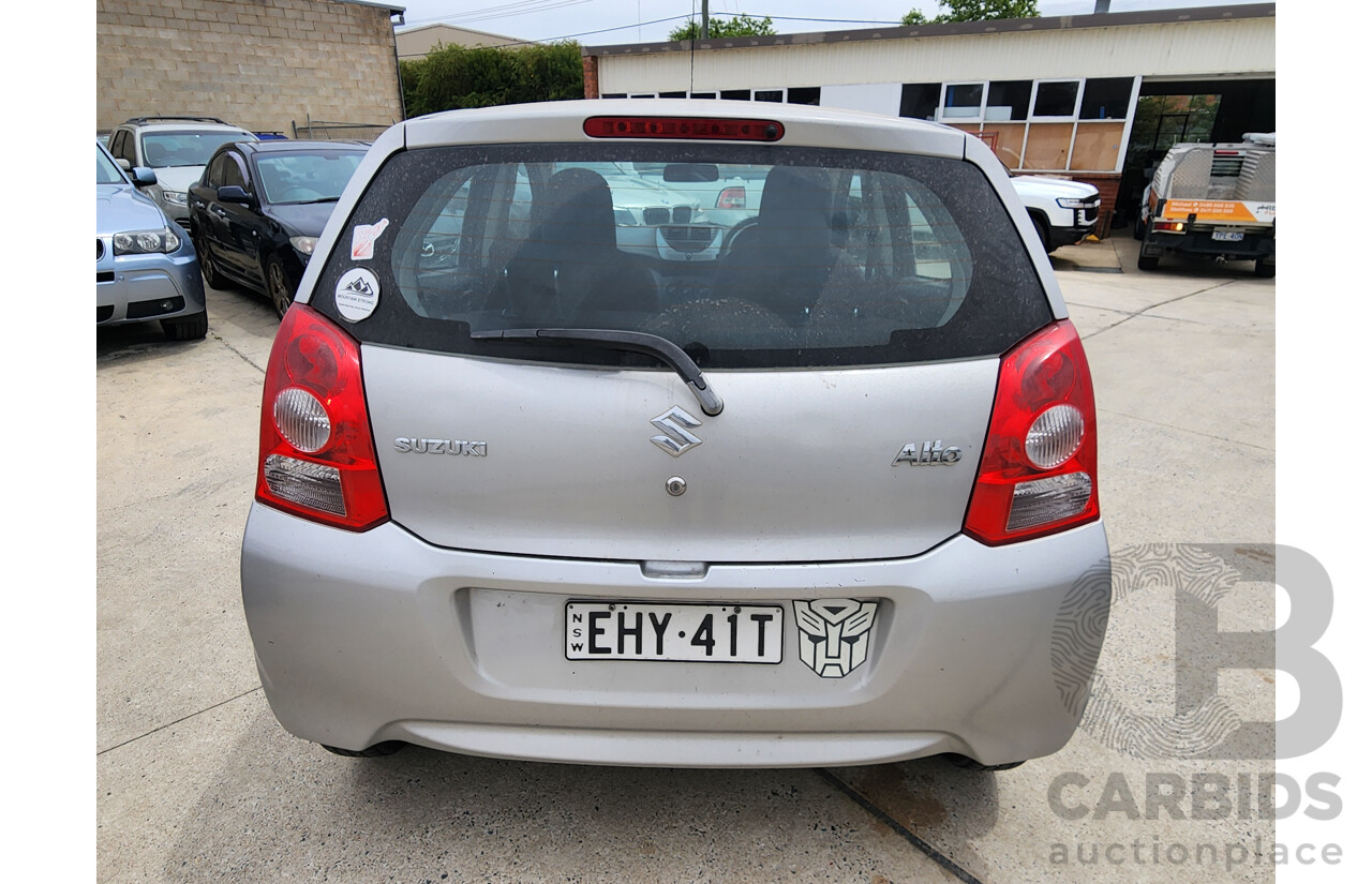 6/2010 Suzuki Alto GL GF 5d Hatchback Silver Or Chrome 1.0L