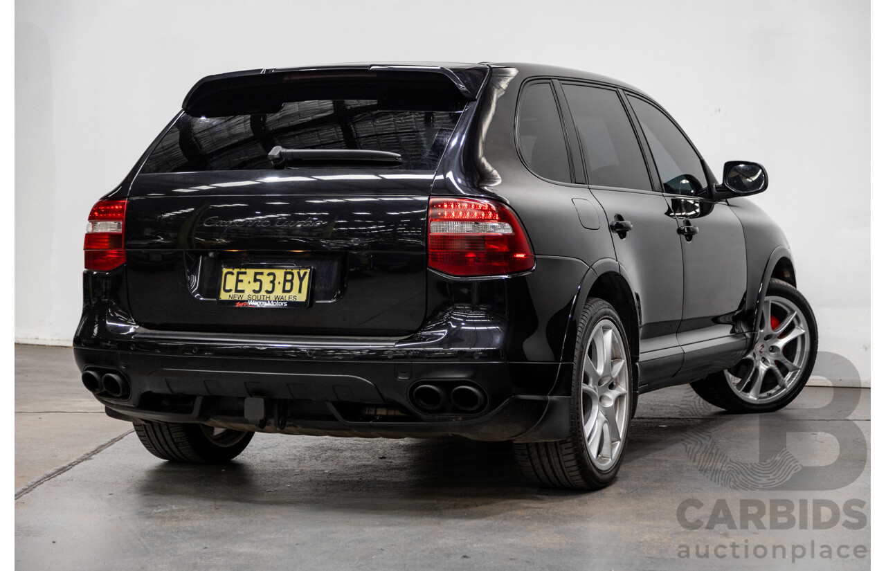 5/2007 Porsche Cayenne Turbo (AWD) MY07 4d Wagon Basalt Black Metallic Twin Turbo V8 4.8L