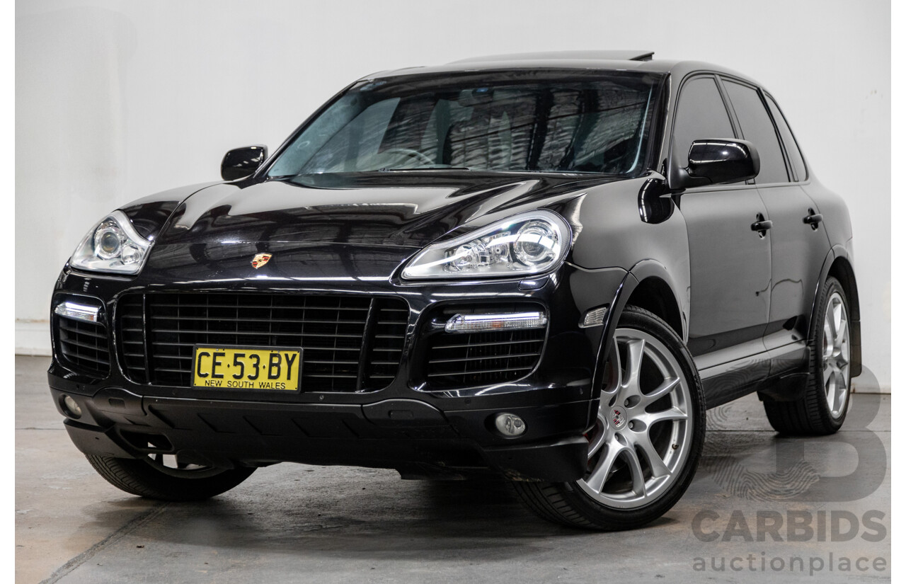 5/2007 Porsche Cayenne Turbo (AWD) MY07 4d Wagon Basalt Black Metallic Twin Turbo V8 4.8L