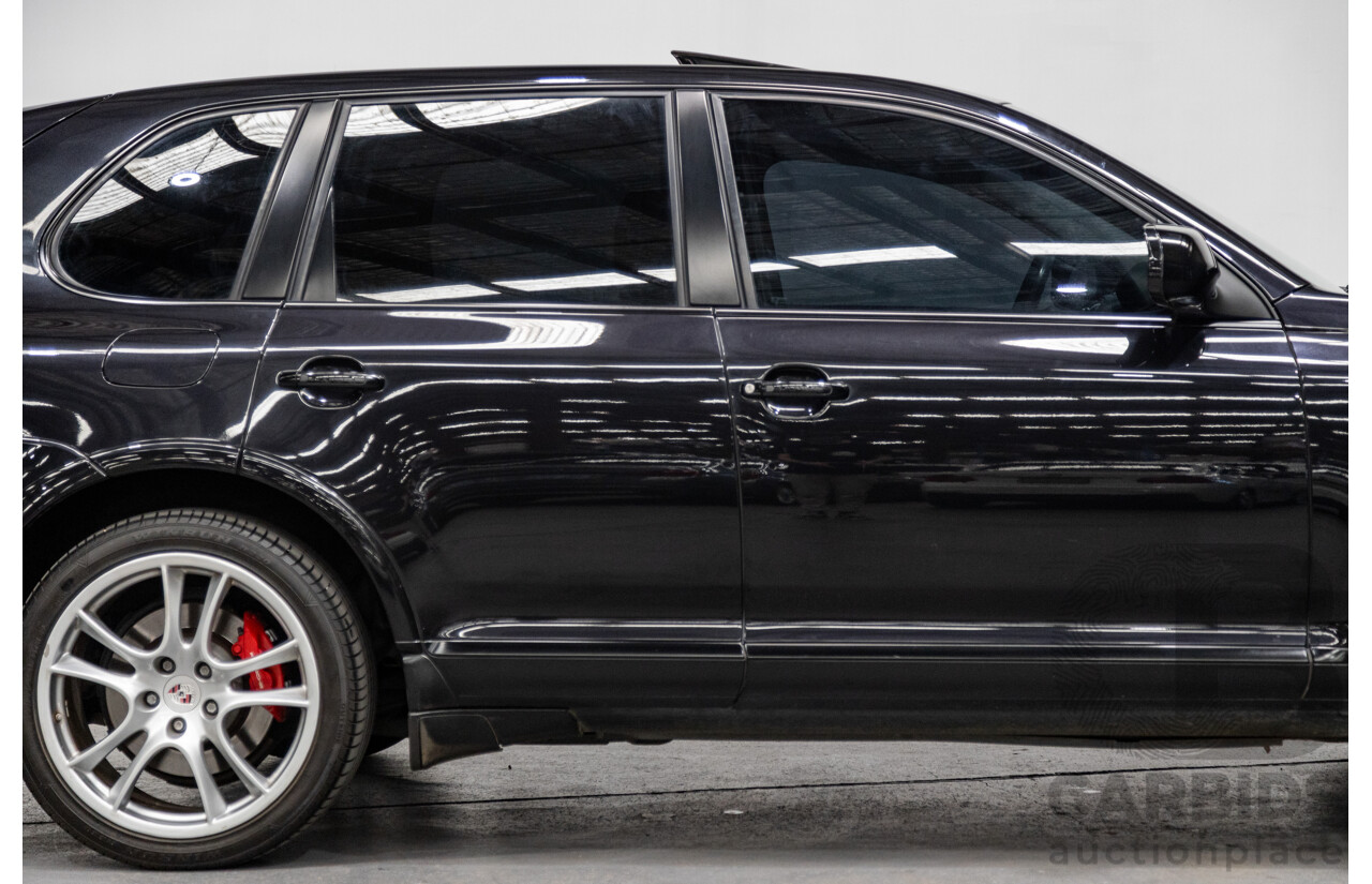 5/2007 Porsche Cayenne Turbo (AWD) MY07 4d Wagon Basalt Black Metallic Twin Turbo V8 4.8L