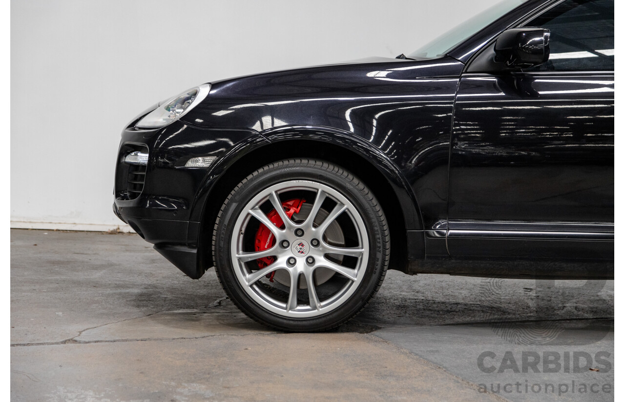 5/2007 Porsche Cayenne Turbo (AWD) MY07 4d Wagon Basalt Black Metallic Twin Turbo V8 4.8L