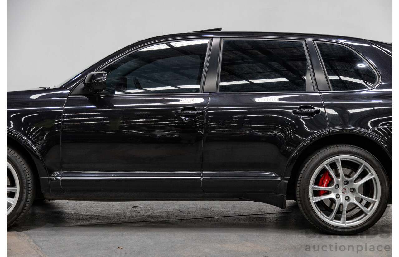 5/2007 Porsche Cayenne Turbo (AWD) MY07 4d Wagon Basalt Black Metallic Twin Turbo V8 4.8L