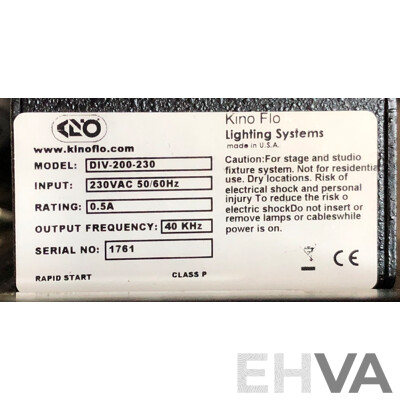 Kino Flo Diva-Lite 200 Fluorescent Light Fixture Kit