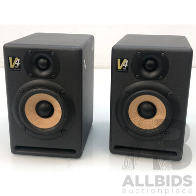 KRK V4 Series Powered Studio Monitor Speakers  -  Lot of Two