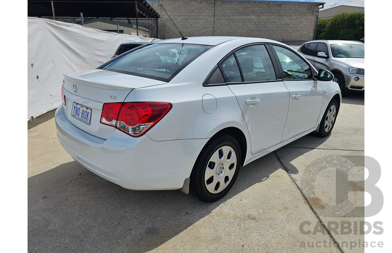 8/2011 Holden Cruze CD JH 4d Sedan White 1.8L