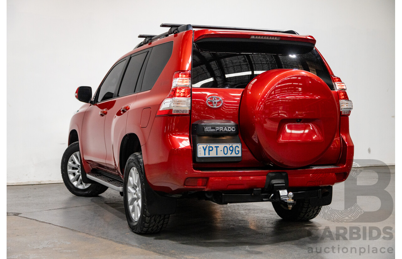 06/2017 Toyota Landcruiser Prado VX (4x4) GRJ150R MY17 4d Wagon Wildfire Metallic V6 4.0L - 7 Seater