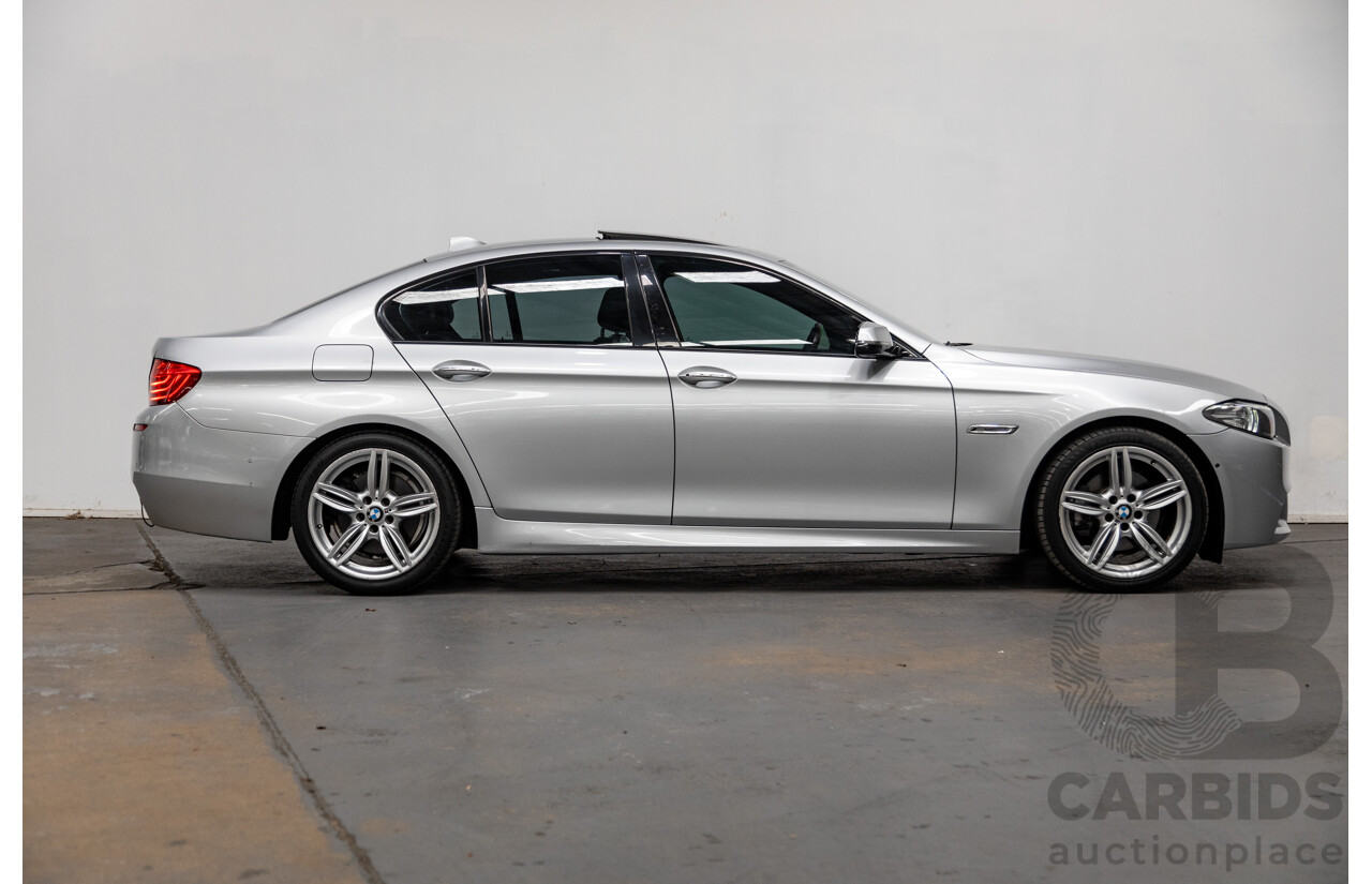 7/2014 BMW 520d M-Sport LCI F10 MY14 4d Sedan Cashmere Silver Metallic Turbo Diesel 2.0L