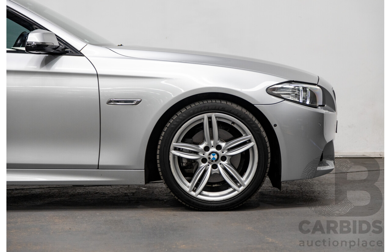 7/2014 BMW 520d M-Sport LCI F10 MY14 4d Sedan Cashmere Silver Metallic Turbo Diesel 2.0L