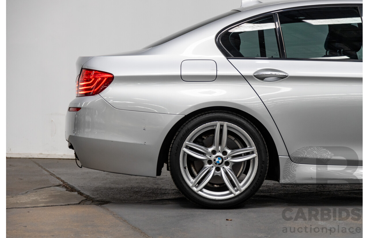 7/2014 BMW 520d M-Sport LCI F10 MY14 4d Sedan Cashmere Silver Metallic Turbo Diesel 2.0L