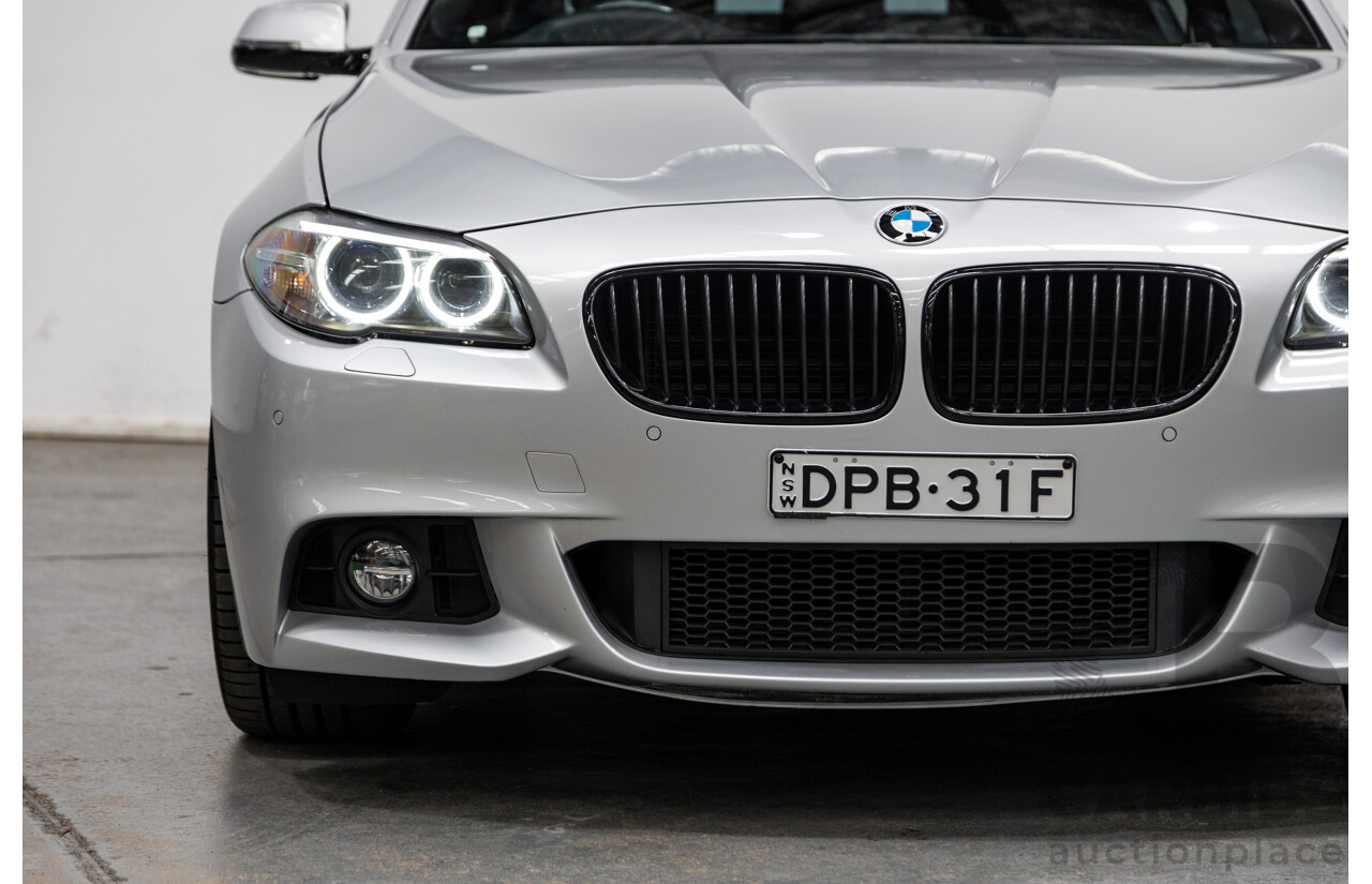 7/2014 BMW 520d M-Sport LCI F10 MY14 4d Sedan Cashmere Silver Metallic Turbo Diesel 2.0L