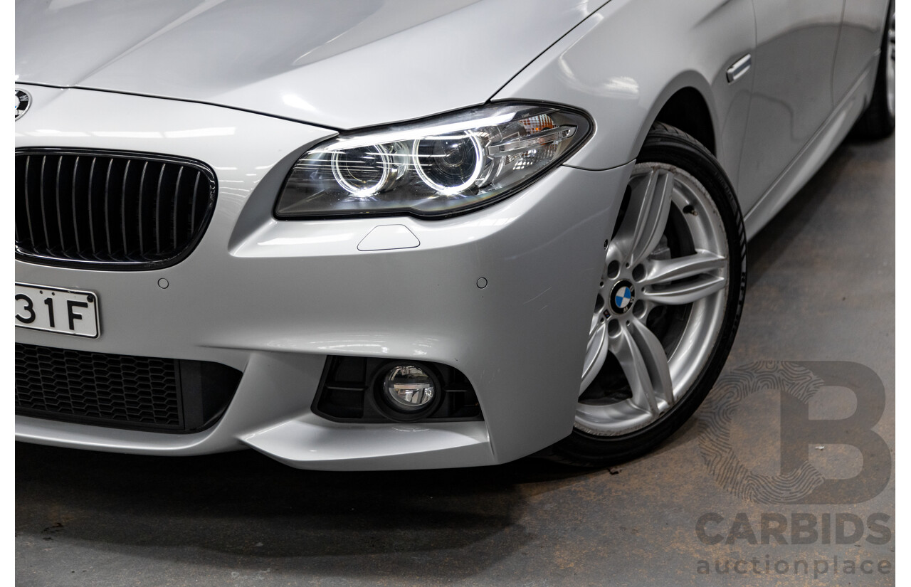 7/2014 BMW 520d M-Sport LCI F10 MY14 4d Sedan Cashmere Silver Metallic Turbo Diesel 2.0L