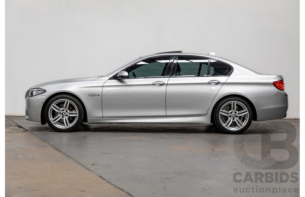 7/2014 BMW 520d M-Sport LCI F10 MY14 4d Sedan Cashmere Silver Metallic Turbo Diesel 2.0L