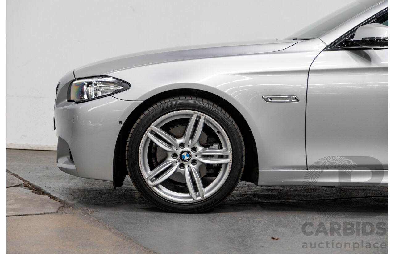 7/2014 BMW 520d M-Sport LCI F10 MY14 4d Sedan Cashmere Silver Metallic Turbo Diesel 2.0L