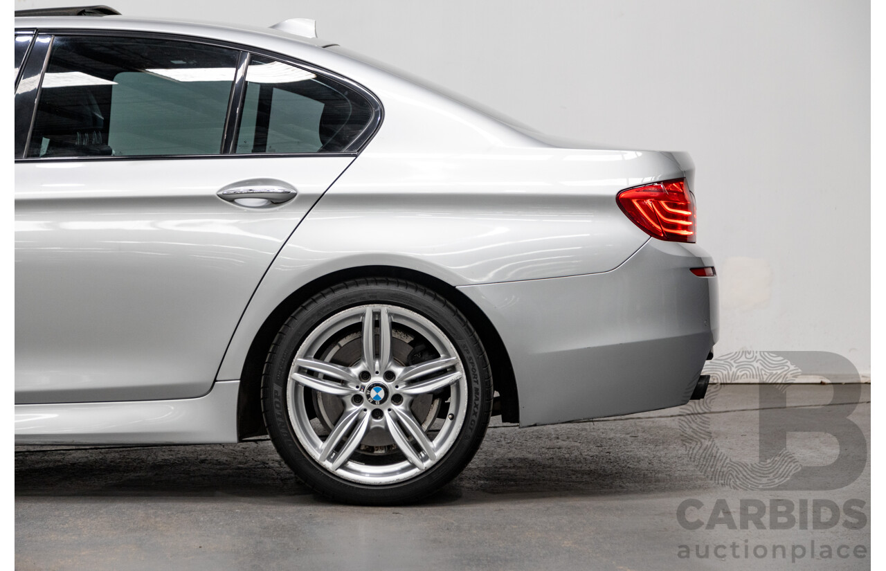 7/2014 BMW 520d M-Sport LCI F10 MY14 4d Sedan Cashmere Silver Metallic Turbo Diesel 2.0L