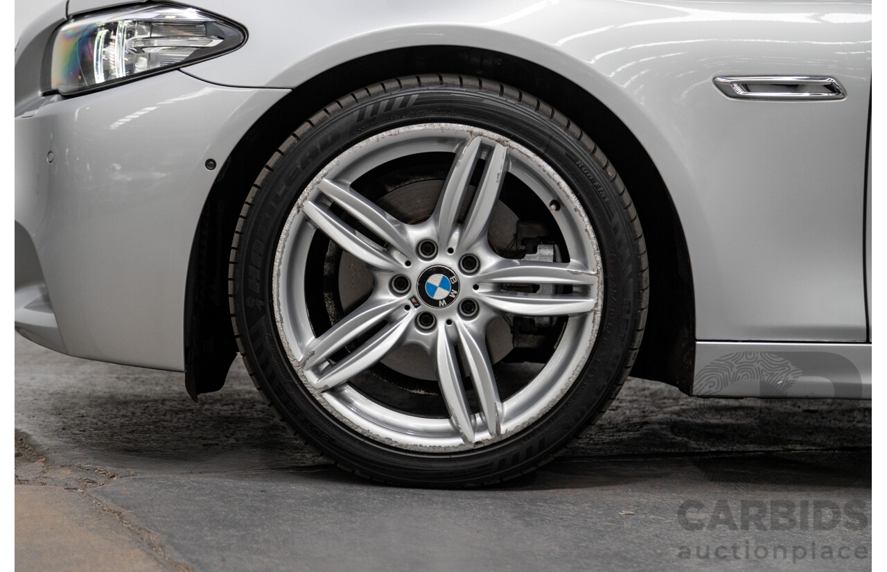 7/2014 BMW 520d M-Sport LCI F10 MY14 4d Sedan Cashmere Silver Metallic Turbo Diesel 2.0L