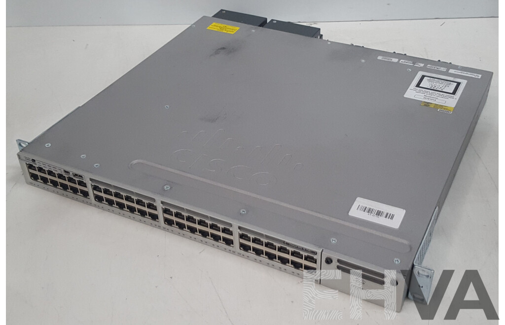 Cisco (WS-C3850-48F-S) Catalyst 3850 48 PoE+ 48-Port Gigabit Switch