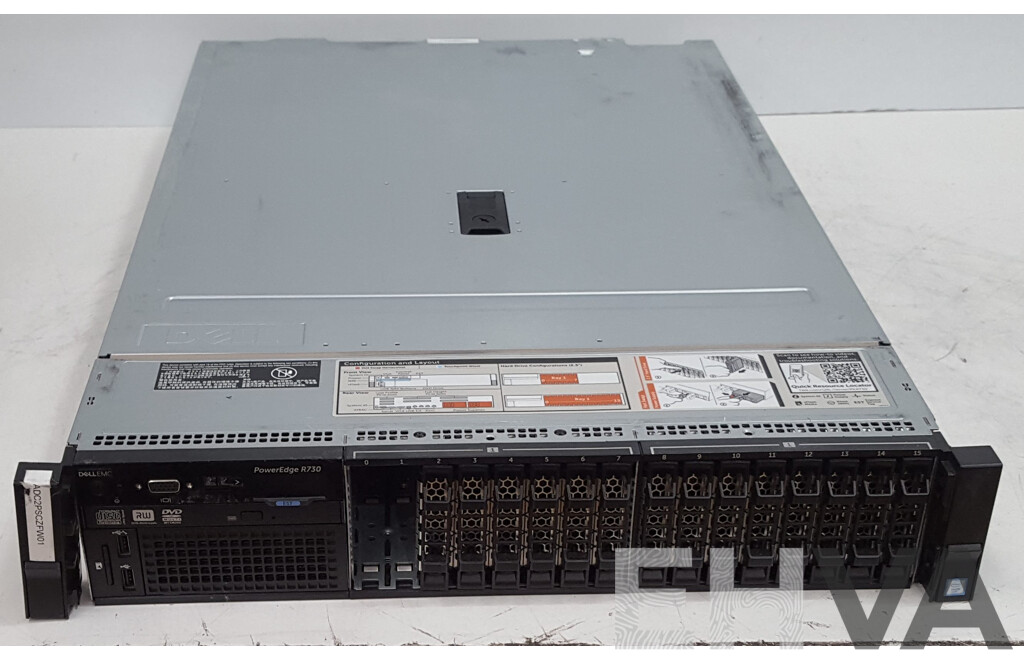 Dell EMC PowerEdge R730 Dual Intel Xeon (E5-2630 v4) 2.20GHz-3.10GHz 10-Core CPU 2RU Server w/ 16GB DDR4