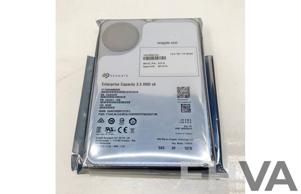 Seagate (ST10000NM0096) 10TB SAS 12Gbps 3.5-Inch Hard Drive