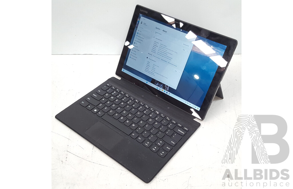 Lenovo MIIX 520-12IKB Intel Core i5 (8250U) 1.60GHz-3.40GHz 4-Core CPU 12-Inch Touchscreen Detachable Laptop w/ Power Supply