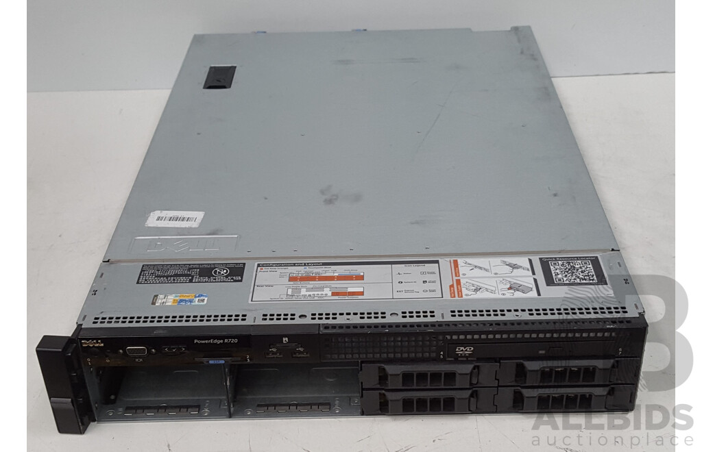 Dell PowerEdge R720 Dual Intel Xeon (E5-2650 v2)  2.60GHz-3.40GHz 8-Core CPU 2RU Server w/ 128GB DDR3