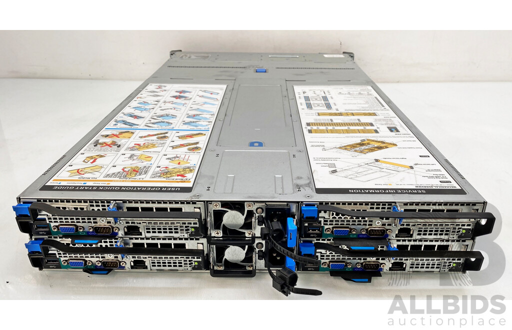 Quanta Computer (T41S-2U) Multi-Node Server W/ 4x Intel Xeon (E5-2603 V3) 1.60GHz 6-Core CPU Nodes