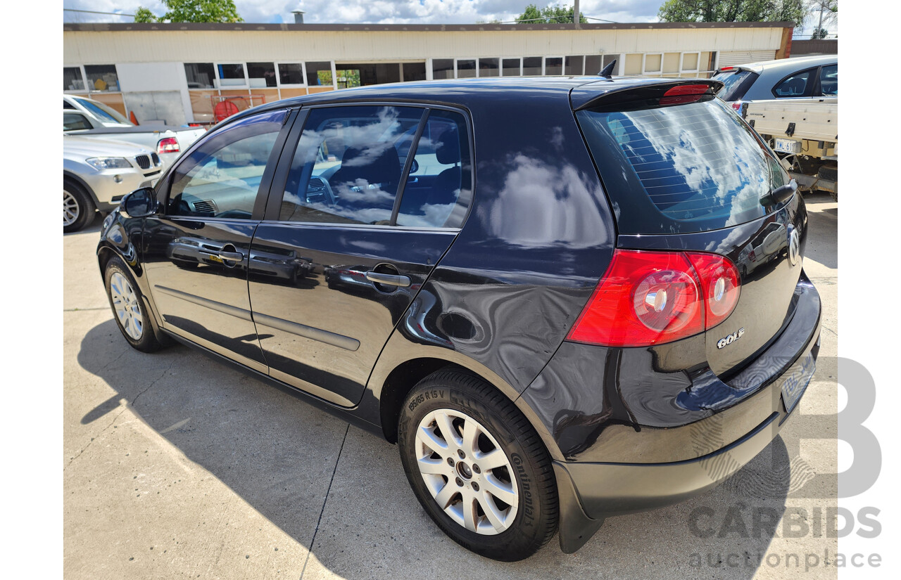 10/2005 Volkswagen Golf 1.9 TDI Comfortline 1K 5d Hatchback Black 1.9L