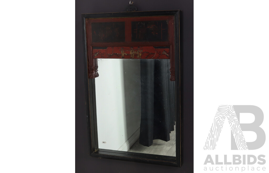 Chinese Timber Framed Mirror